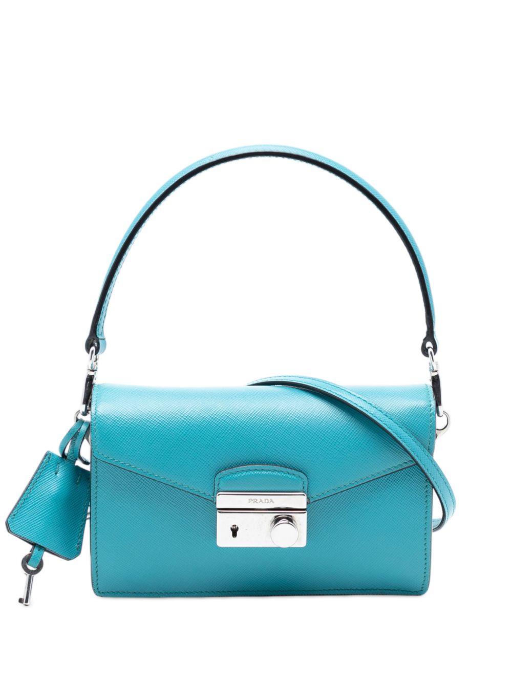 Prada 2010-2025 Saffiano Lux Sound Lock satchel