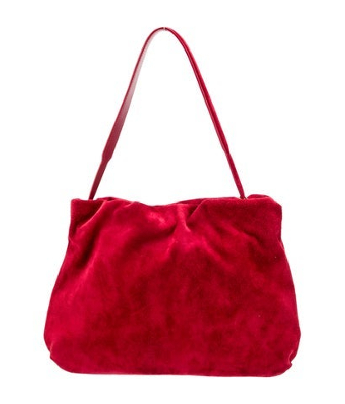 The Row Row Suede Shoulder Bag