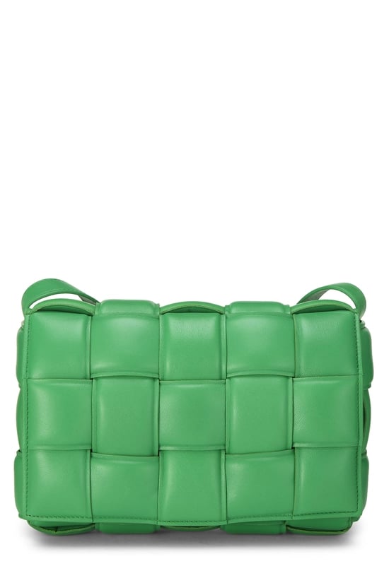 Green Maxi Intrecciato Padded Cassette