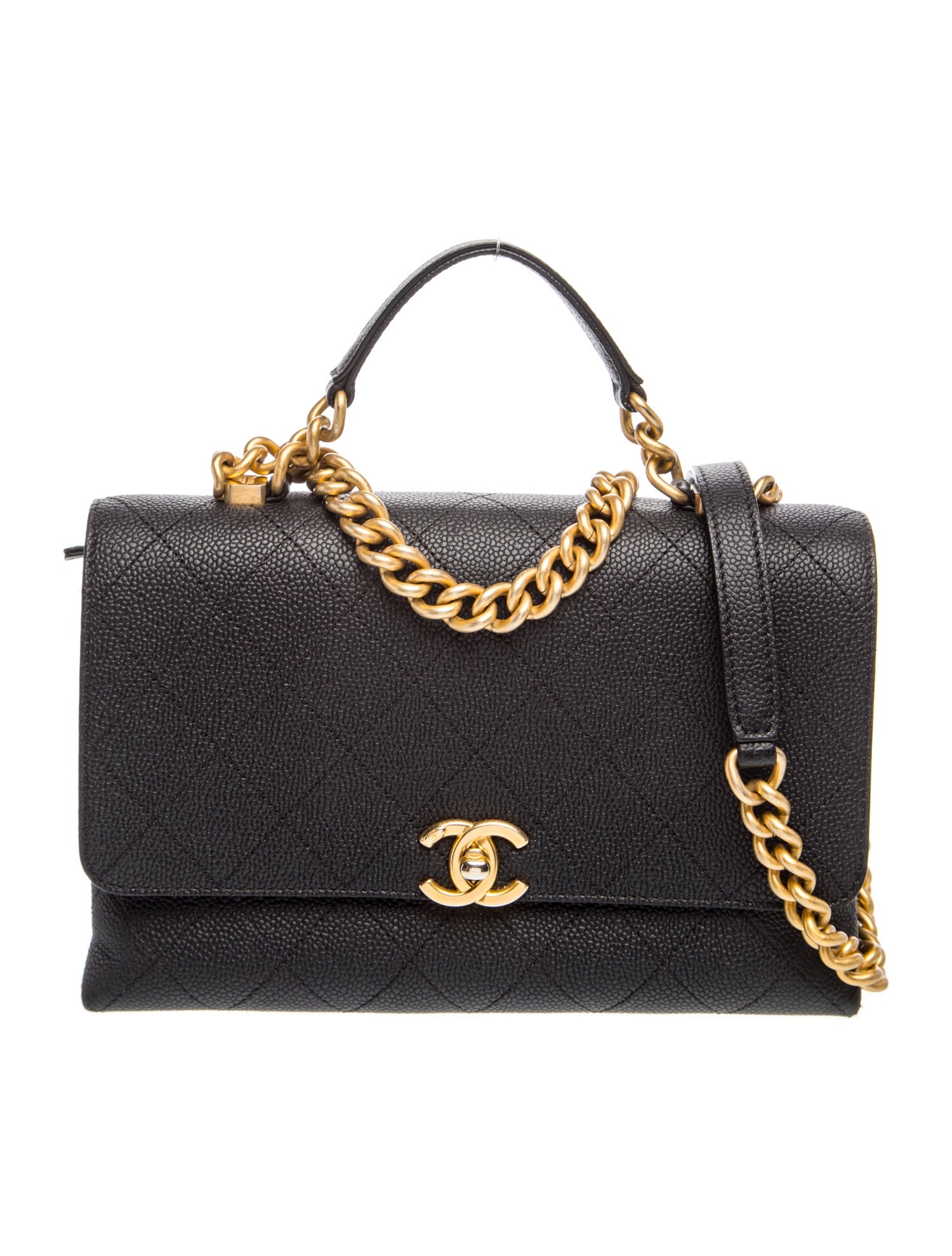Quilted Caviar Small Chic Affinity Flap Bag