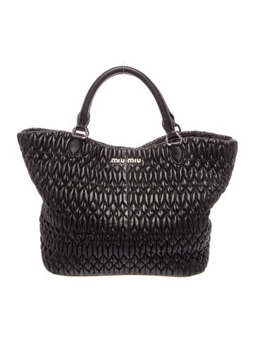 Lambskin Matelassé Tote Vintage