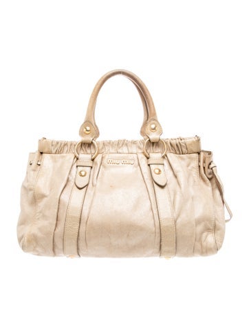 Leather Top Handle Bag