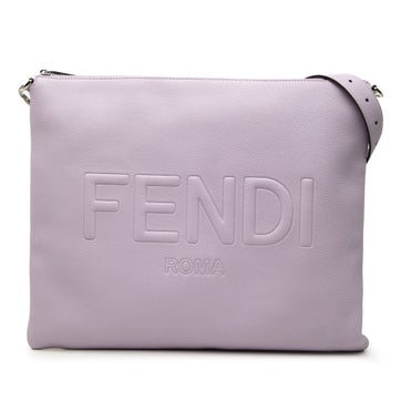 Calf Leather Calfskin Roma Flat Messenger Bag
