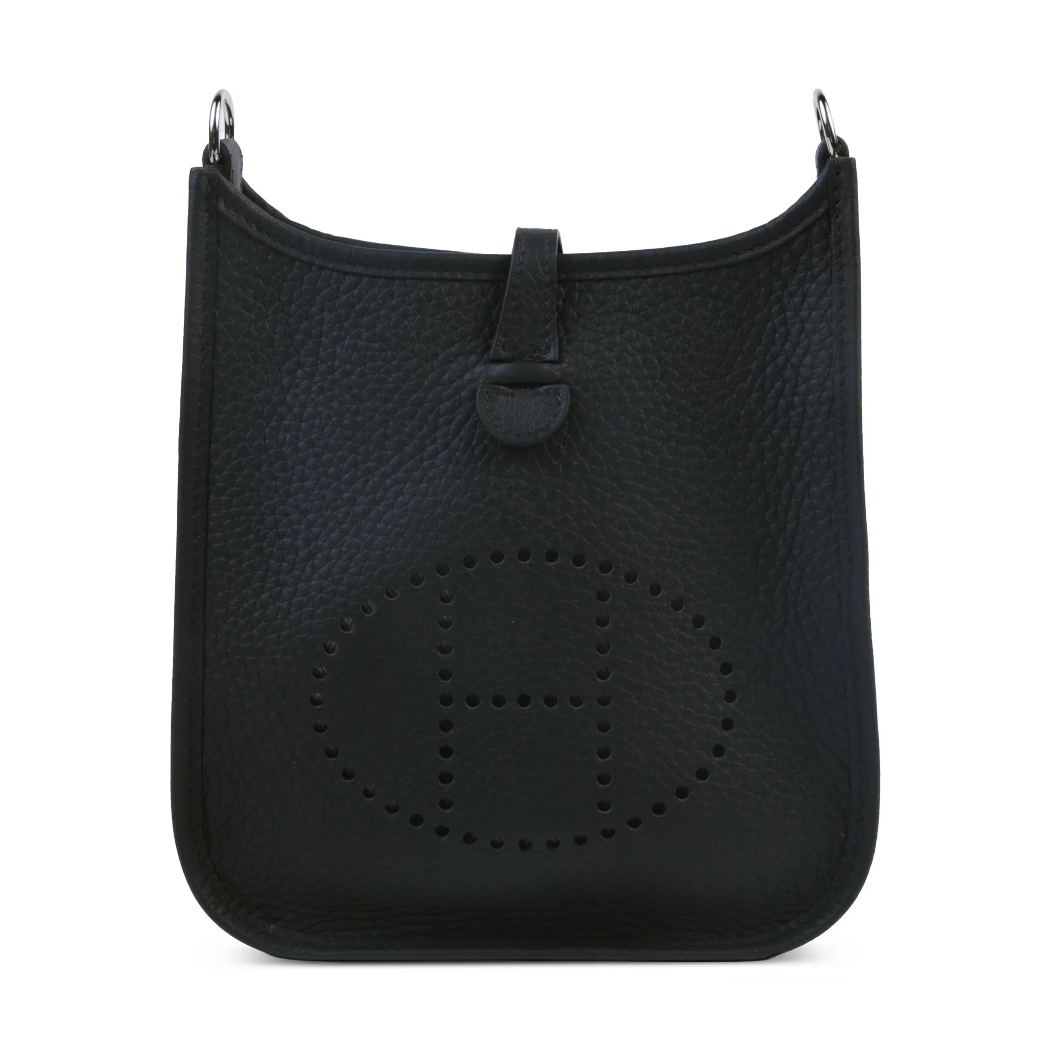 Unused ( Rank NS ) HERMÈS Mini Evelyne 16 Amazone 112cm Noir (89) Clemence Palladium hardware K (2025)