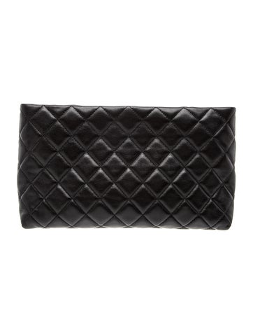 Classic Quilted Clutch Bag