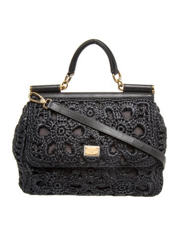 Raffia Top Handle Bag