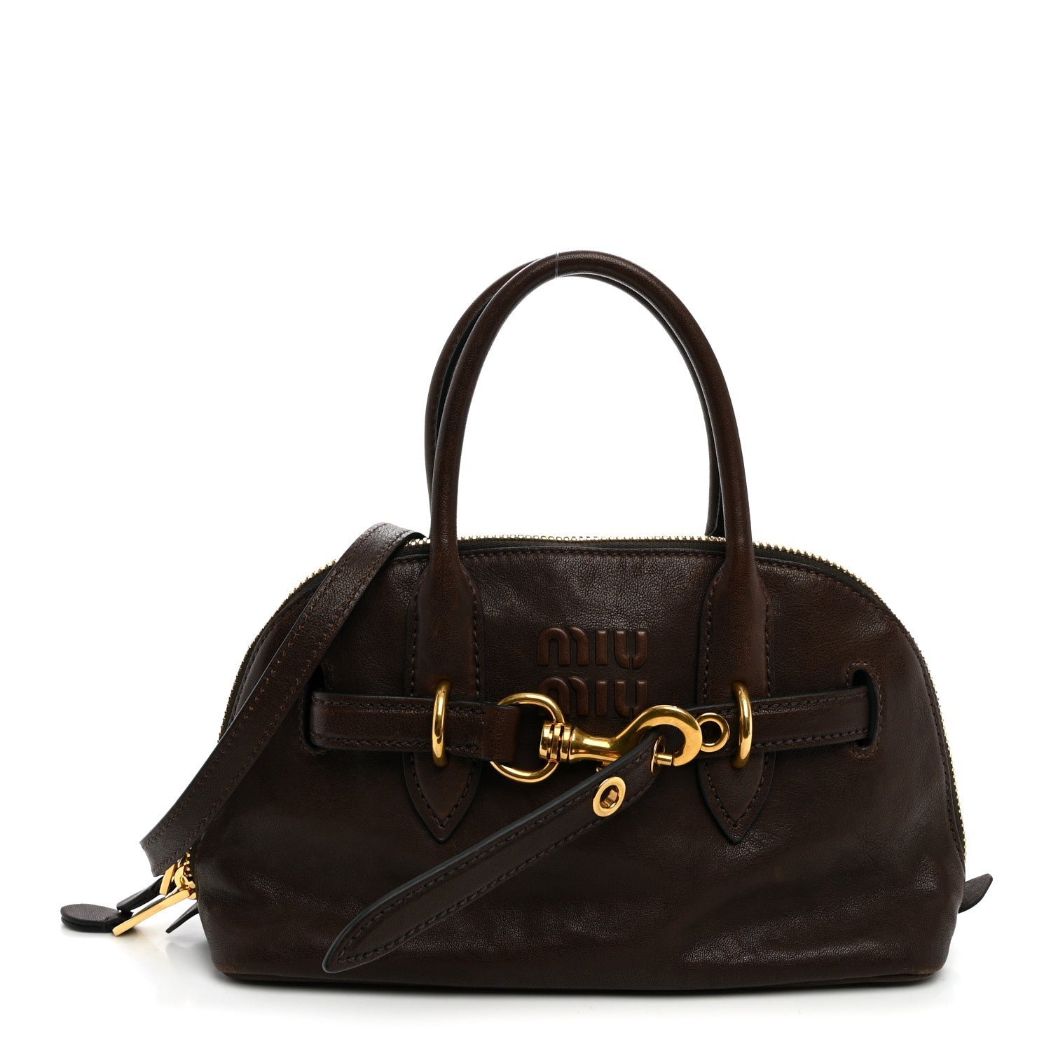 Miu Miu Nappa Aviator Small Aventure Bag Radica