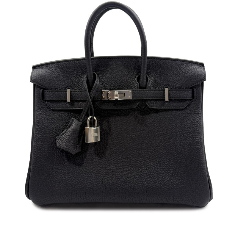Hermes Bleu Indigo Togo Birkin 25 Palladium Hardware, 2025