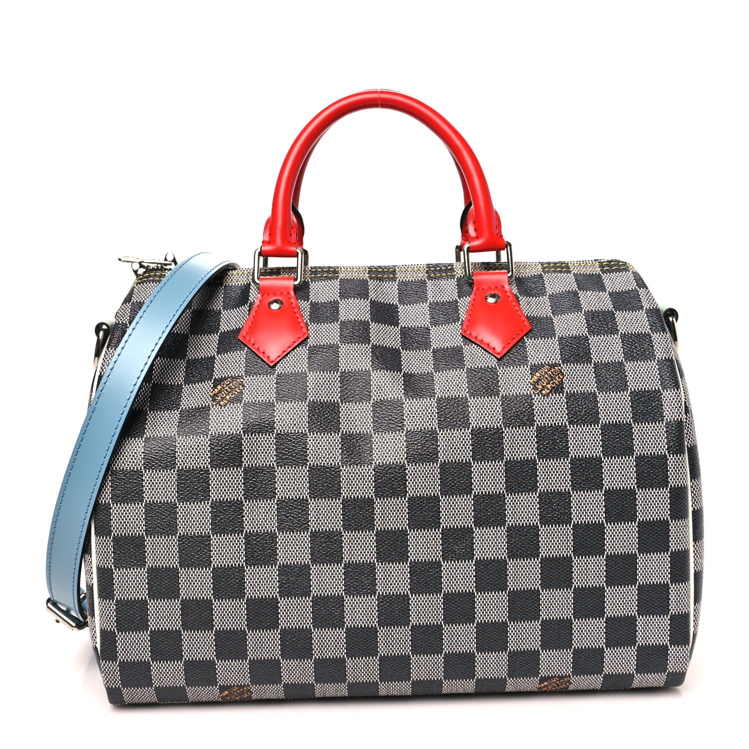 Louis Vuitton Damier Speedy Bandouliere 30 Black White