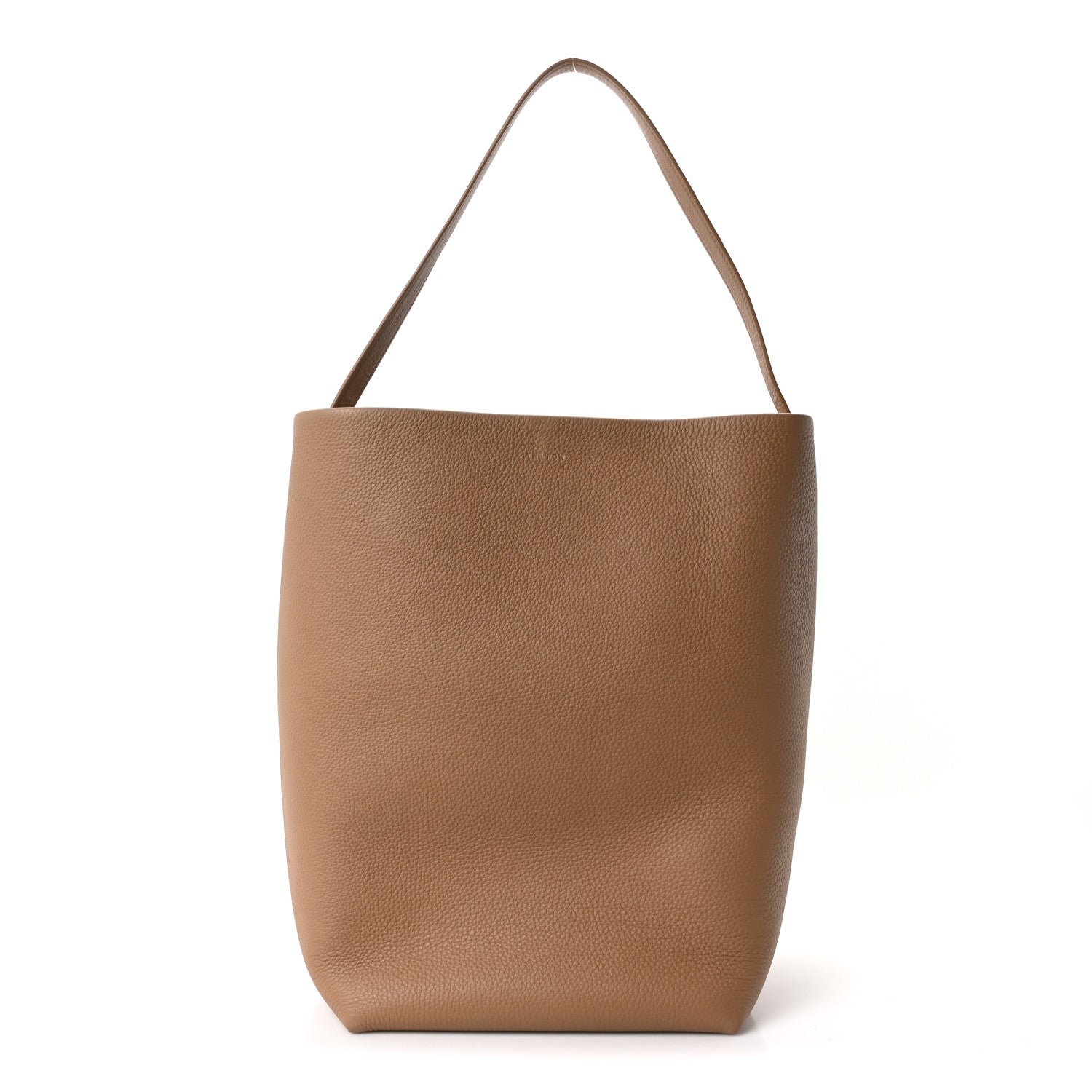 The Row Grained Calfskin Large N/S Park Tote Sandpit