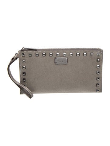 Saffiano Leather Clutch