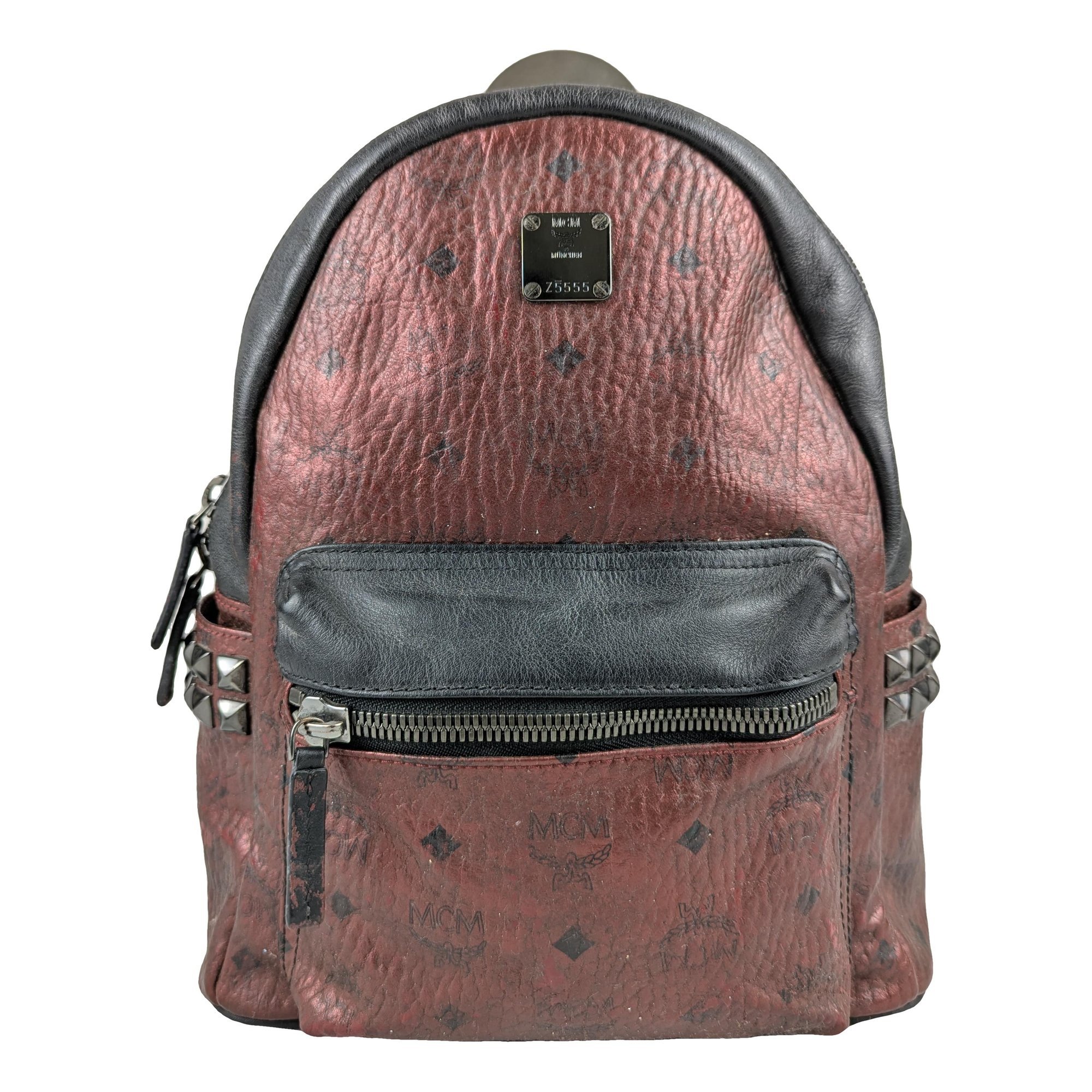 Leather backpack