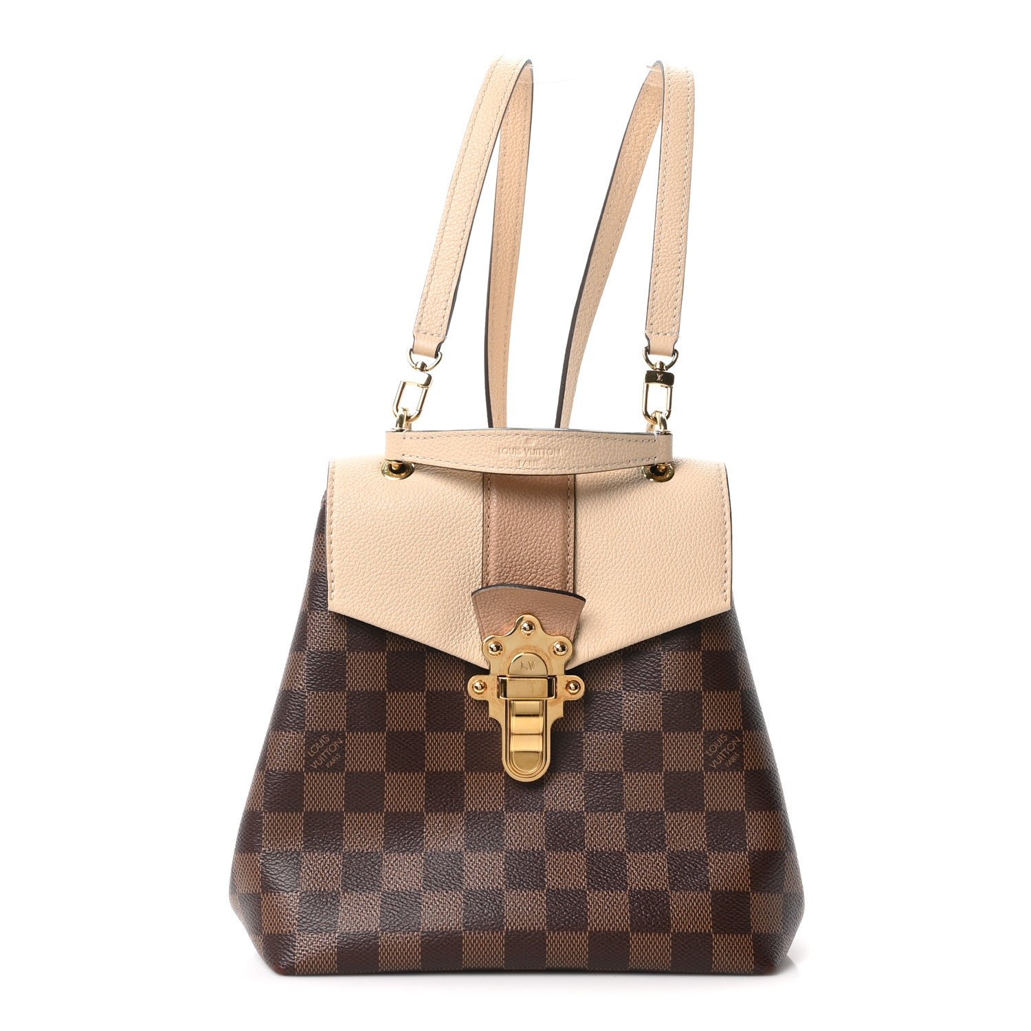 Louis Vuitton Damier Ebene Clapton Backpack Creme