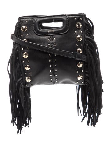 Maje Leather Top Handle Bag