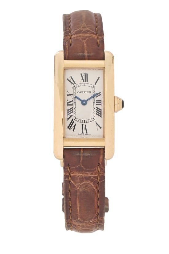 Cartier Gold Tank Américaine Watch W2607456 19x35mm