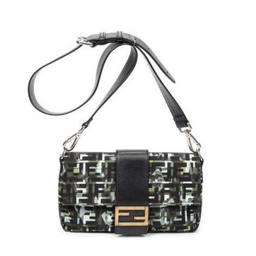 Canvas Camouflage Crossbody Baguette Belt Bag