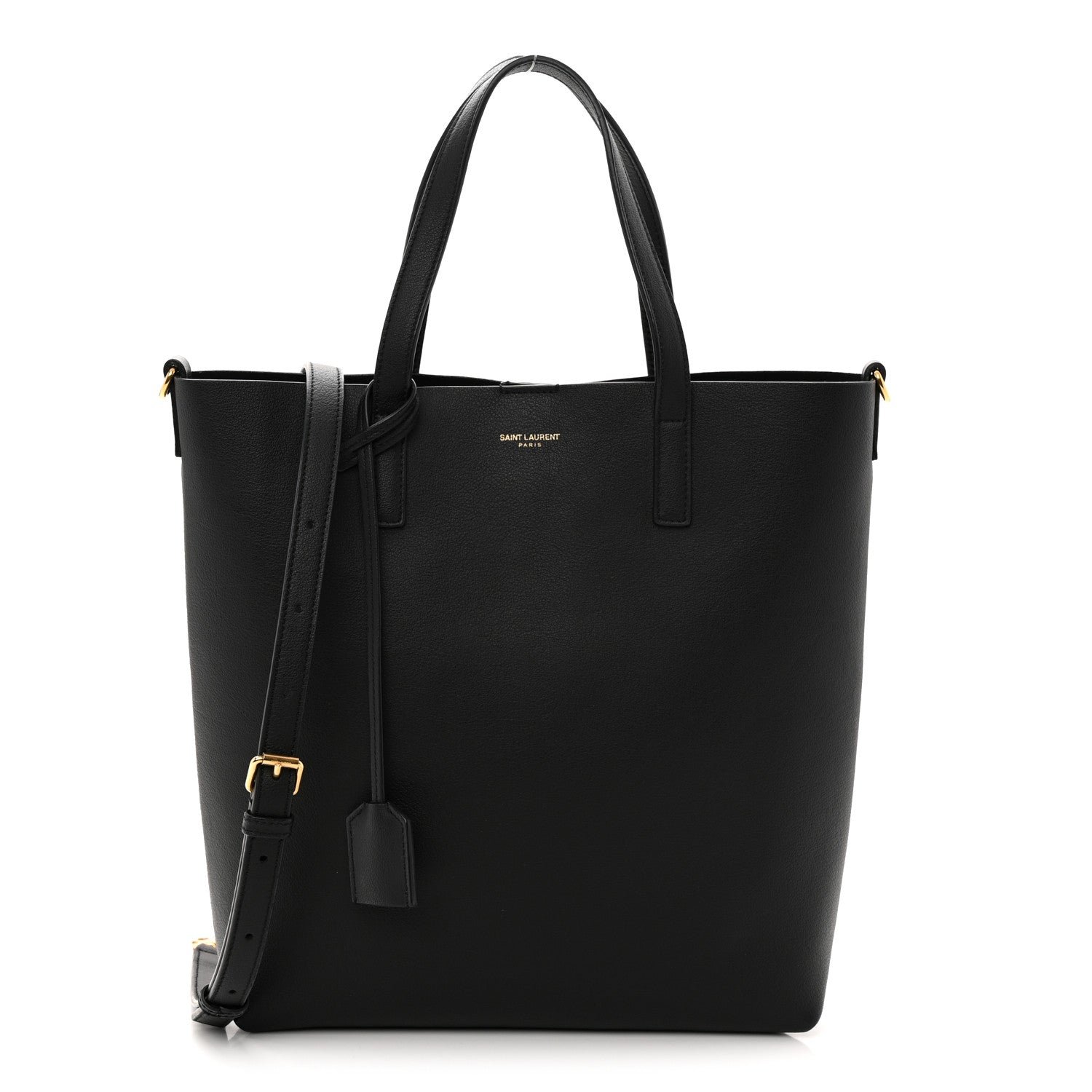 Saint Laurent Calfskin Toy Shopping Tote Black
