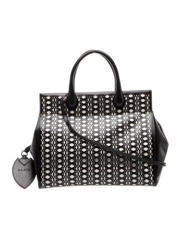 Alaia Leather Top Handle Bag