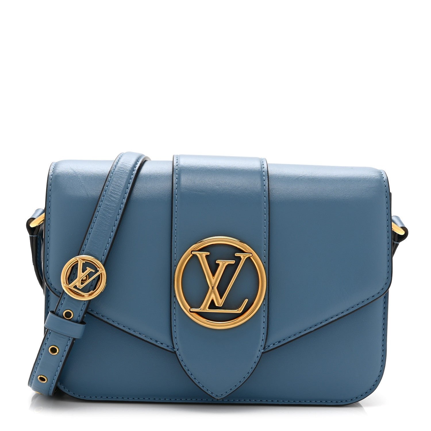 Louis Vuitton Smooth Calfskin LV Pont 9 Blue Orage