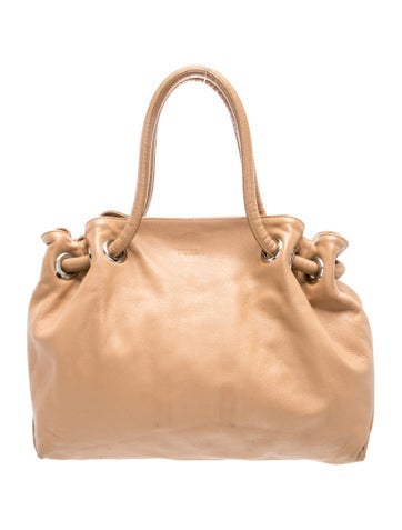 Leather Top Handle Bag