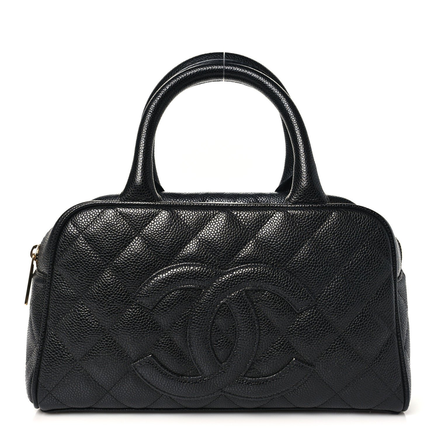Chanel Caviar Quilted Small Bowler Black