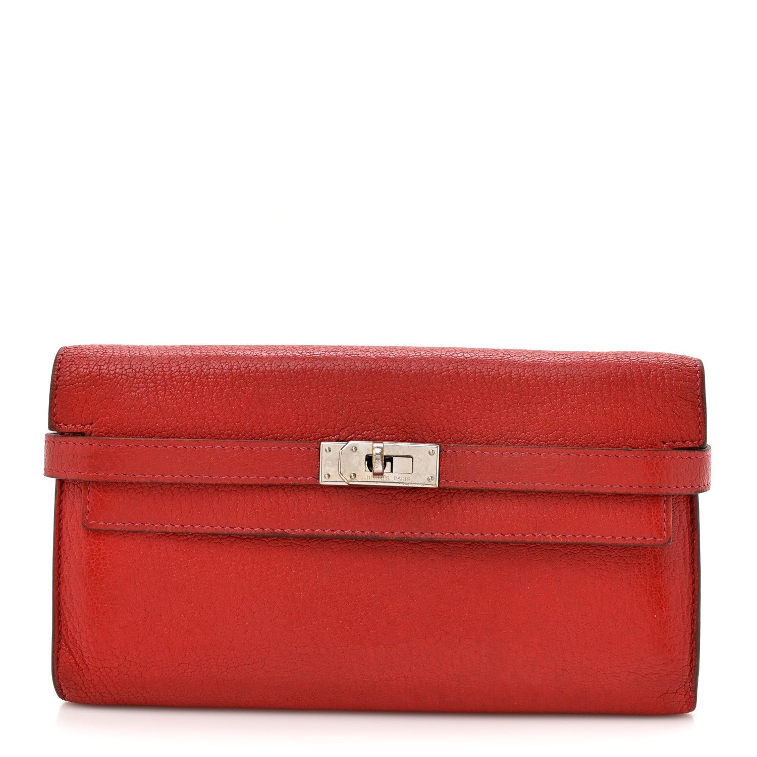 Hermes Chevre Mysore Kelly Longue Wallet Coq De Roche