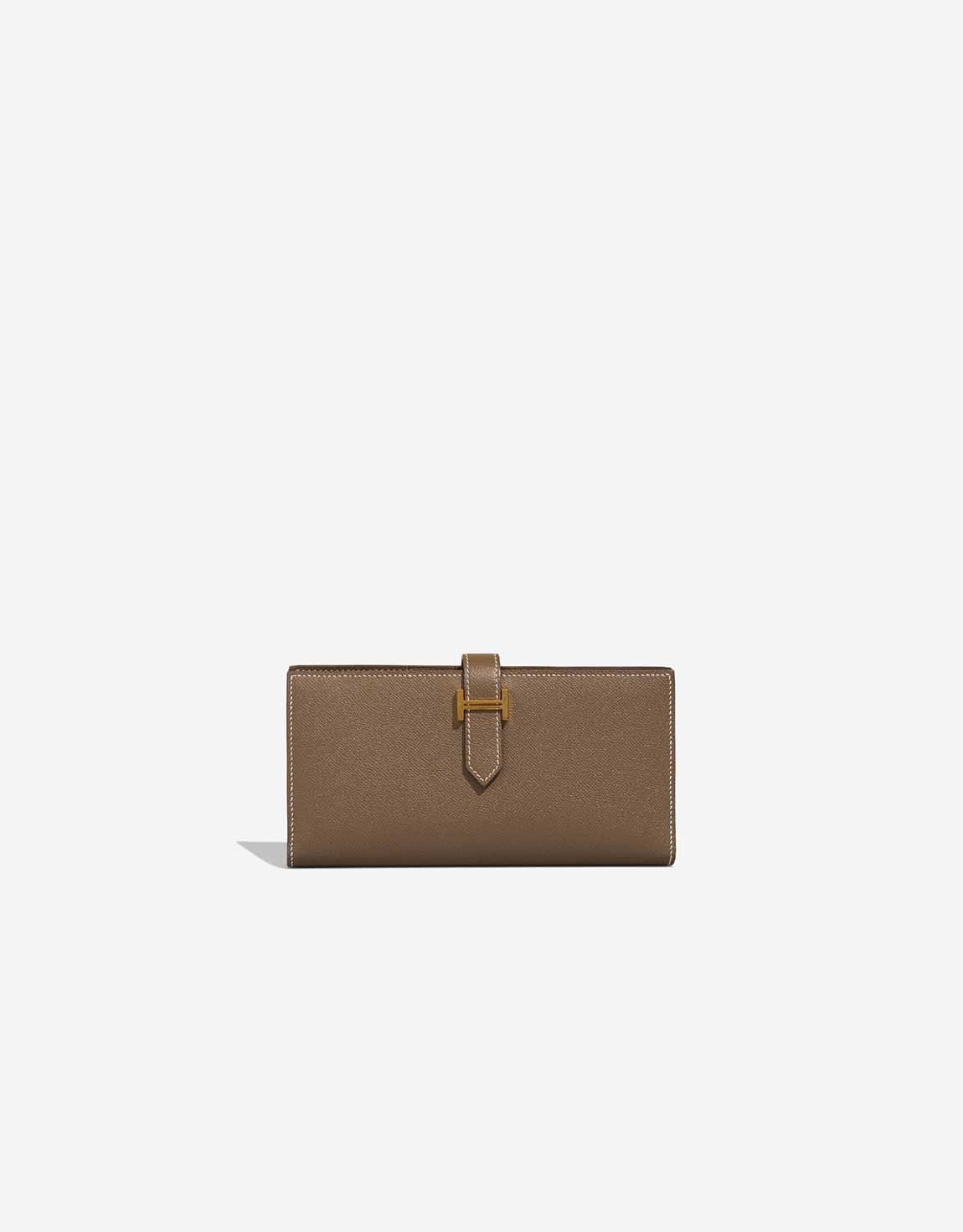 Hermes 
		Bearn Wallet Evercolor Étoupe    