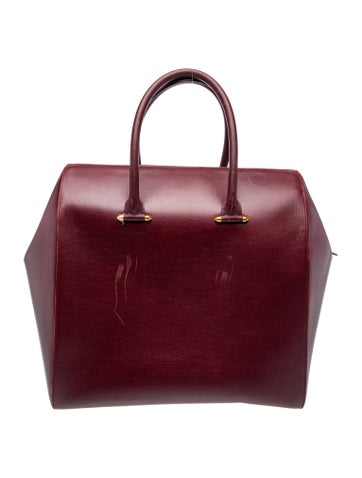 Leather Top Handle Bag