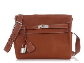 Hermes Hermès Fauve Barenia Faubourg Kelly Messenger GM