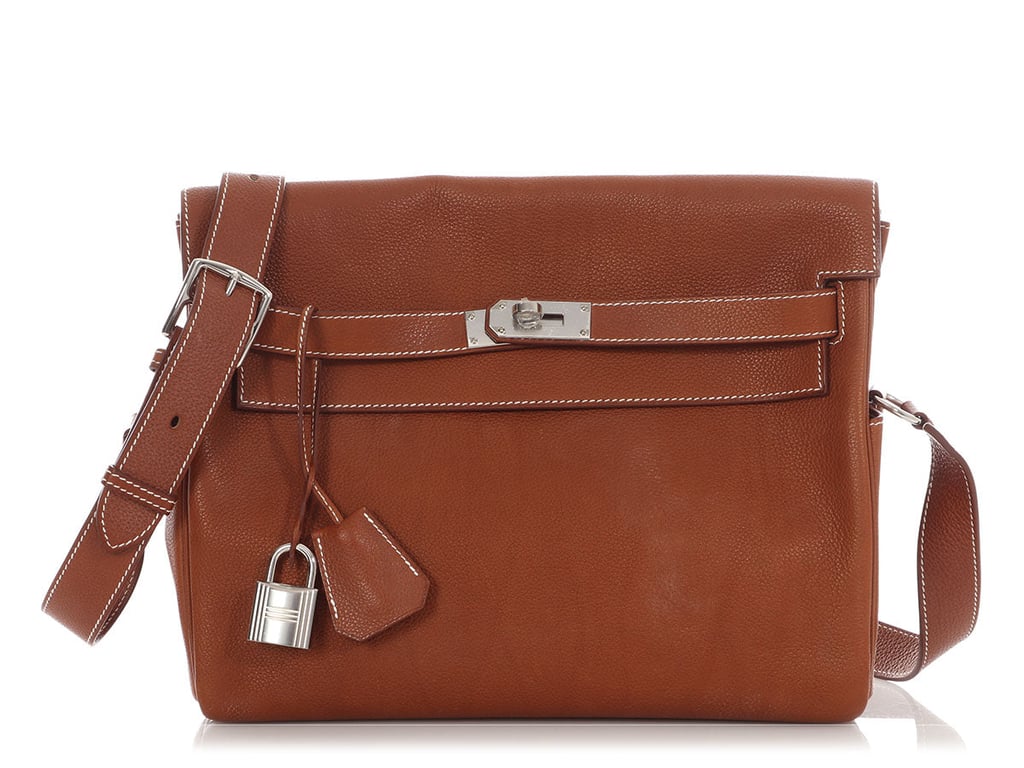 Hermes Hermès Fauve Barenia Faubourg Kelly Messenger GM