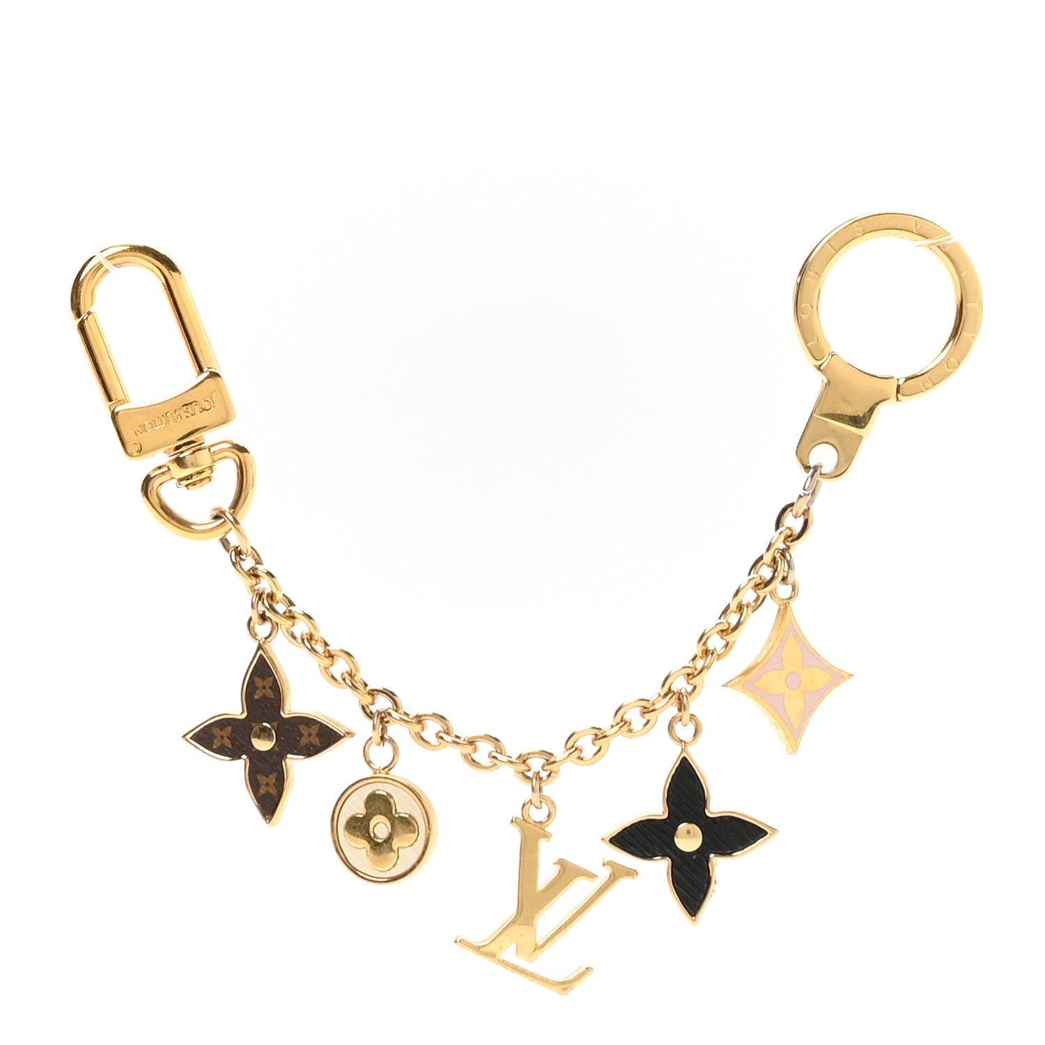 Louis Vuitton Monogram Spring Street Bag Charm Key Holder Gold