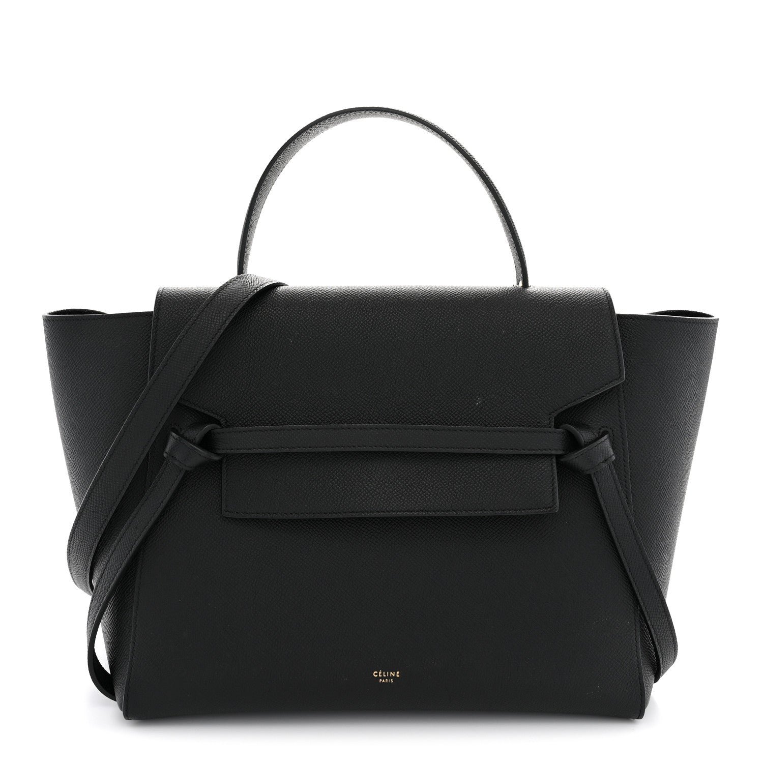 Celine Grained Calfskin Mini Belt Bag Black