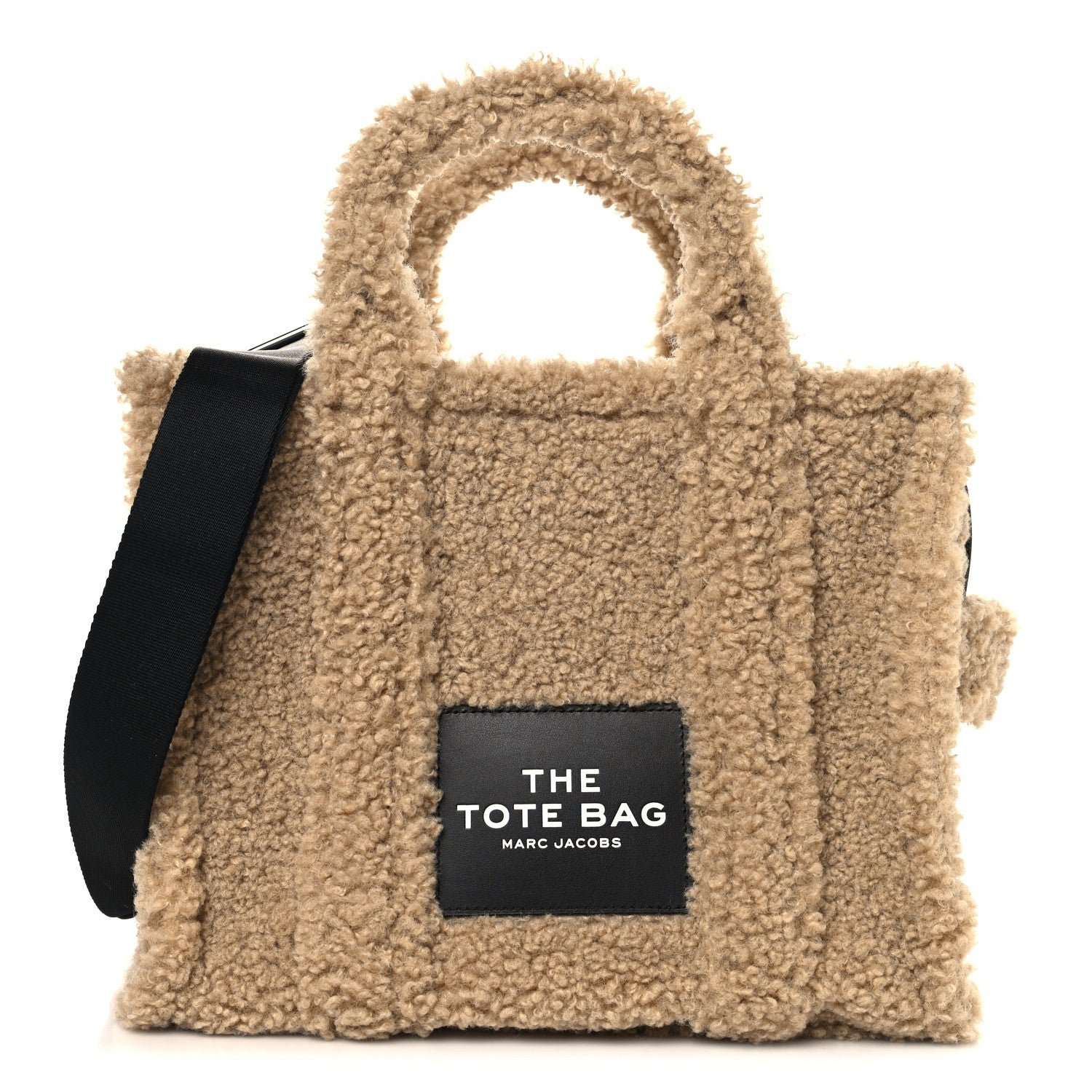 Marc Jacobs Marc Jacobs Polyester Cotton Medium The Teddy Traveler Tote Bag Beige