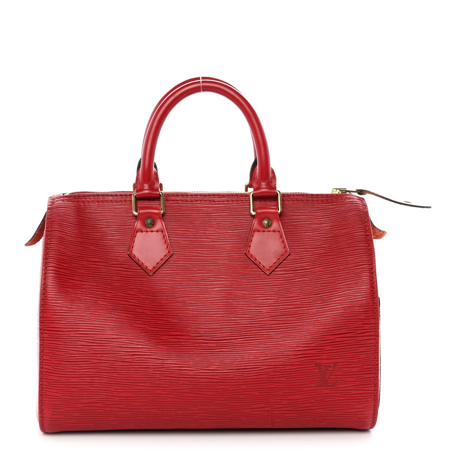 Louis Vuitton Epi Speedy 25 Castillan Red
