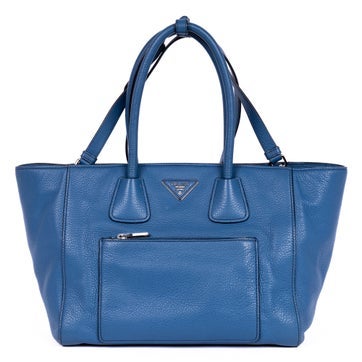 Leather Twin Pockets Tote
