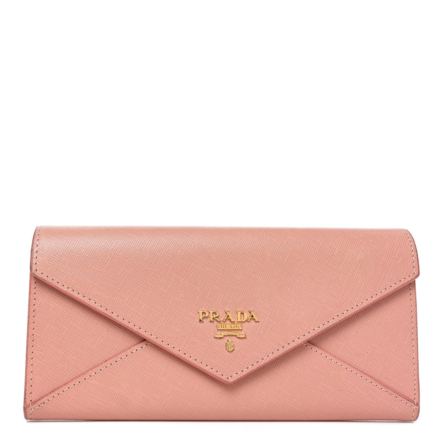 Prada Saffiano Envelope Wallet Orchidea