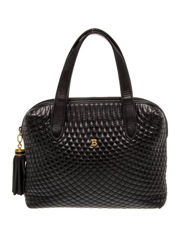 Leather Top Handle Bag