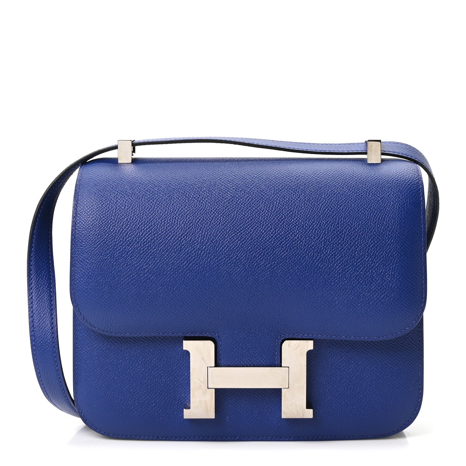 Hermes Epsom Constance 24 Bleu Electrique