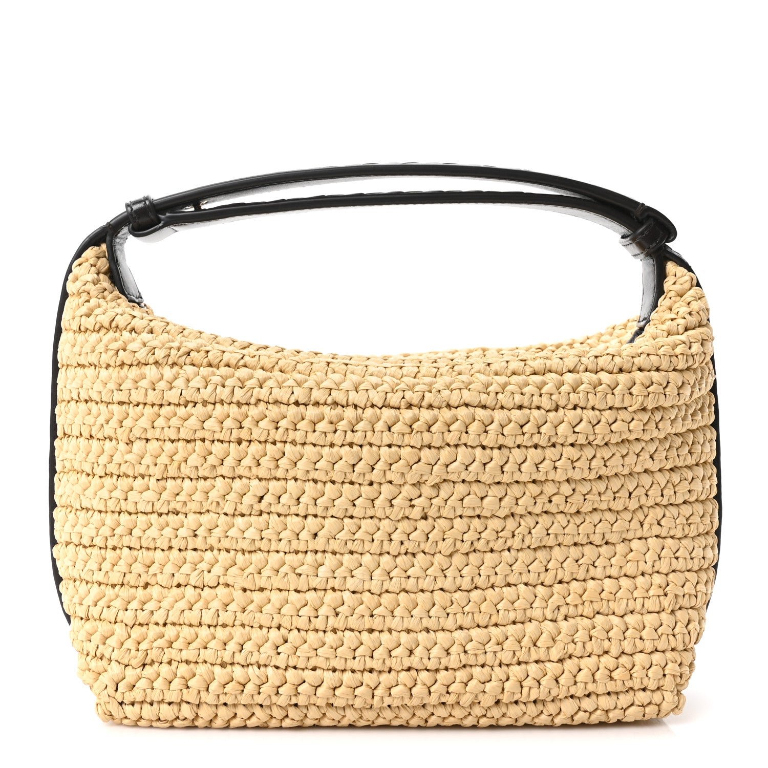 Bottega Veneta Bottega Veneta Raffia Woven Nappa Intrecciato Mini Wallace Natural Fondant