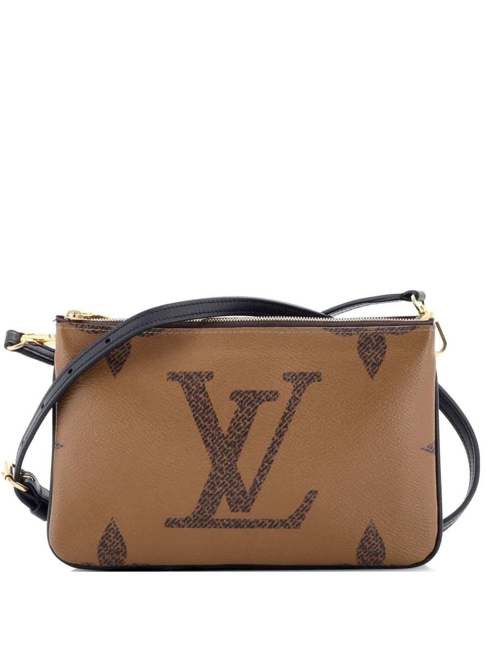 Double Zip Pochette Reverse Monogram Giant clutch bag
