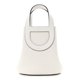 Hermes Taurillon Clemence Swift In-The-Loop 18 Bag New White