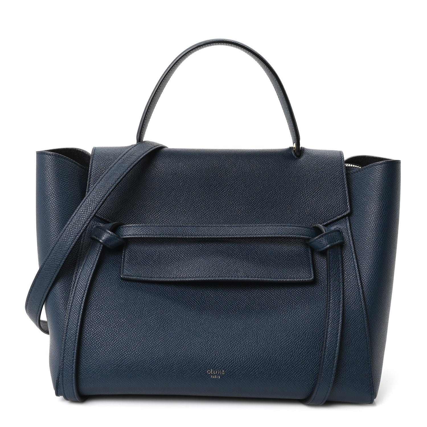 Celine Grained Calfskin Mini Belt Bag Blue