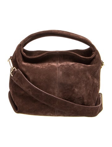 Suede Top Handle Bag