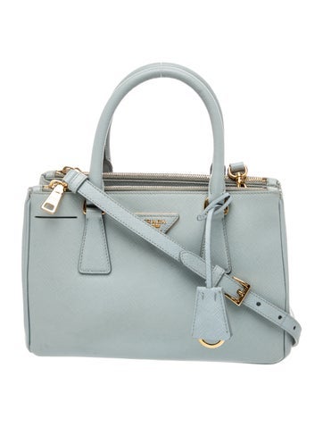 Saffiano Leather Galleria Double Zip Small