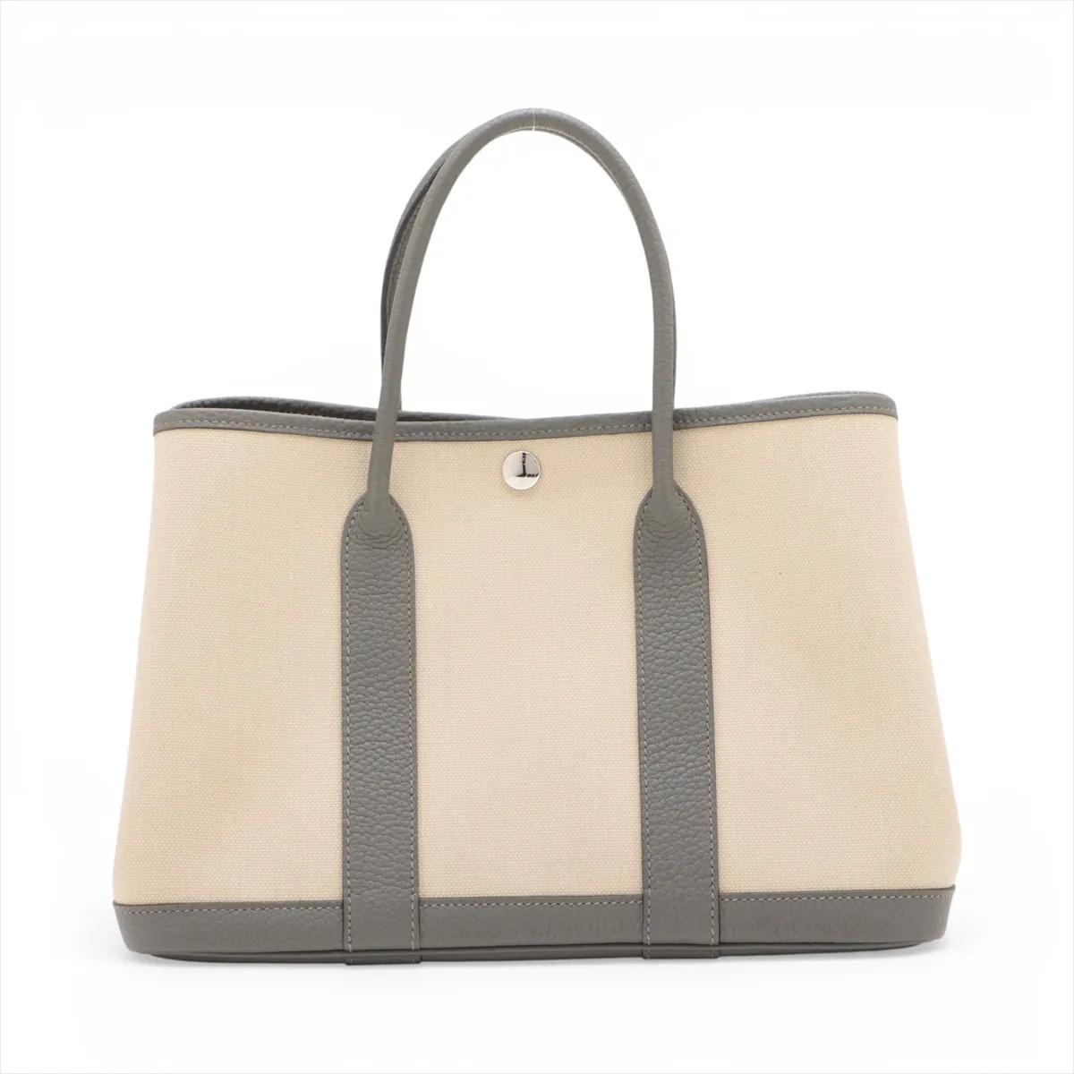 Hermès Garden Party 30 TPM Toile x Military Negonda Beige x Glimeyer Silver Meta