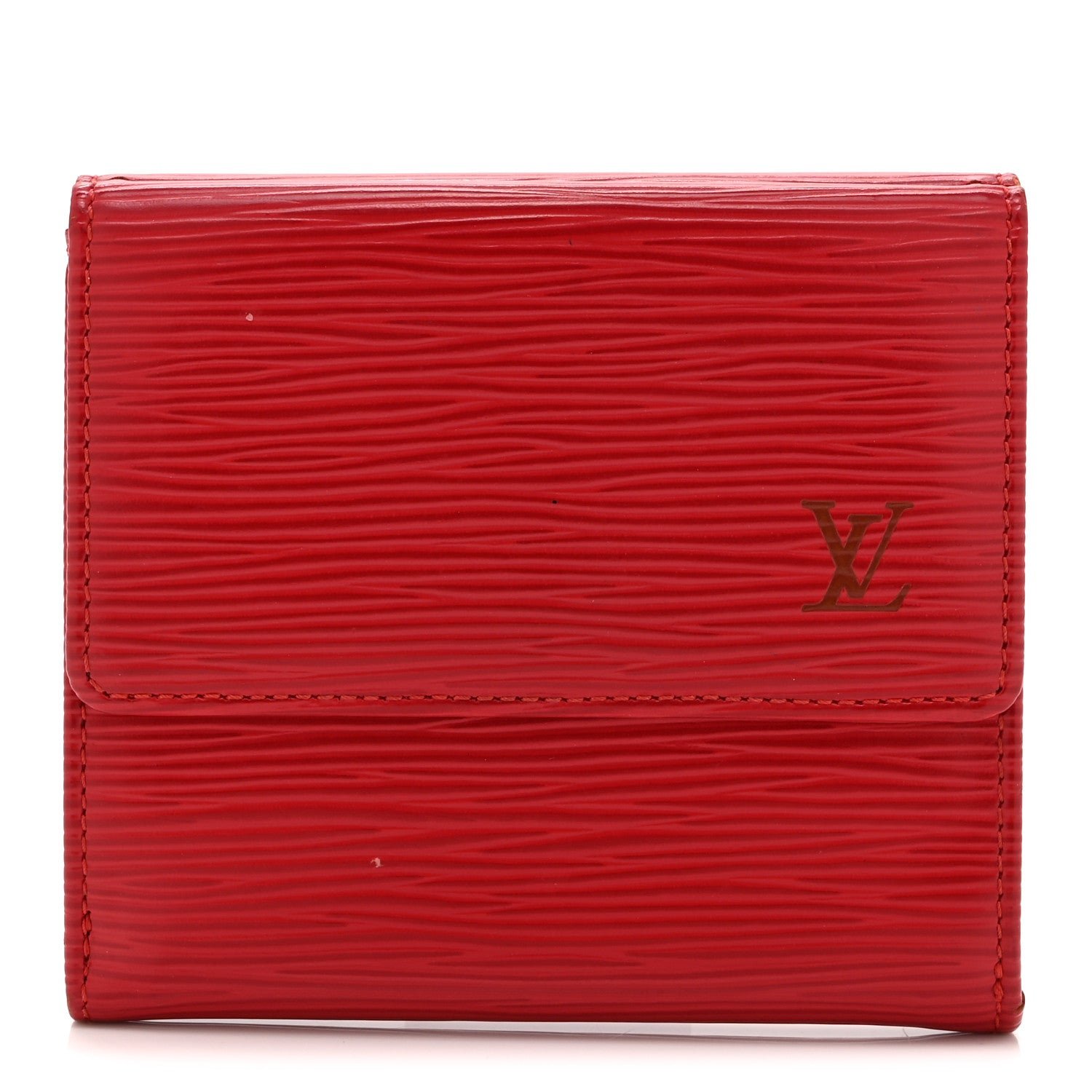 Louis Vuitton Epi Elise Wallet Castillan Red