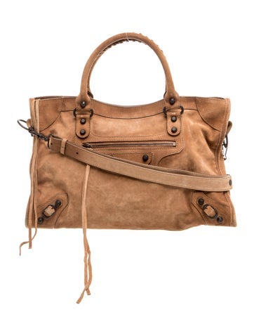 Suede Le City Medium Suede Bag