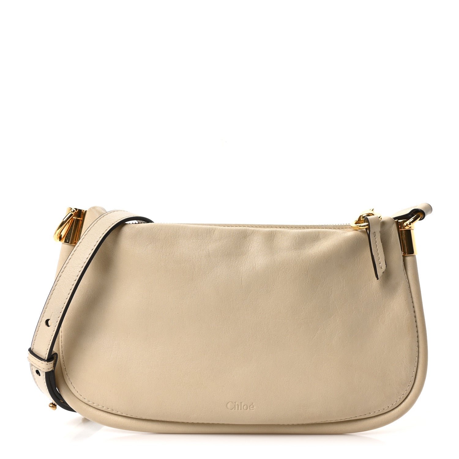 Chloe Calfskin Mini Crossbody Bag Sweet Beige