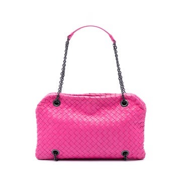 Leather Nappa Intrecciato Duo Shoulder Bag