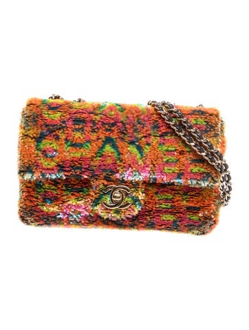 Rectangular Mini Sequin Flap Bag